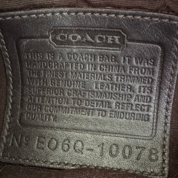 Vintage Coach 10078 Y2K Brown Signature Canvas Leather Satchel Purse Handbag - Picture 15 of 15
